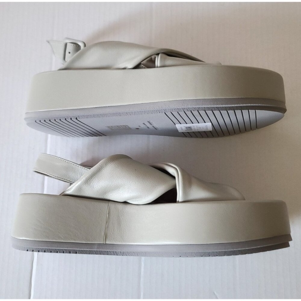 Paloma Barcelo Free People Sima Platform Slingback Sandals US 8.5 EU39 Grey NWOB - Picture 6 of 12